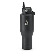 Insulated Water Bottle with Straw fit in Car Cup Holder 40oz