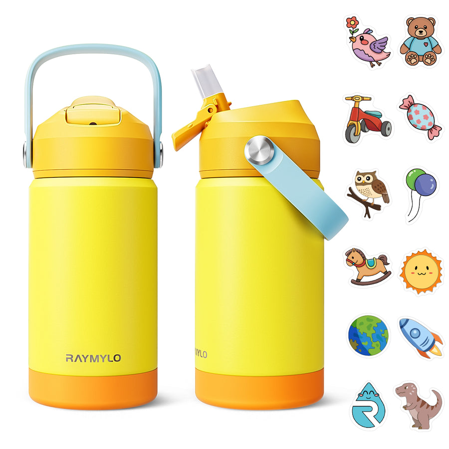 RAYMYLO 12oz Kids Insulated Water Bottle