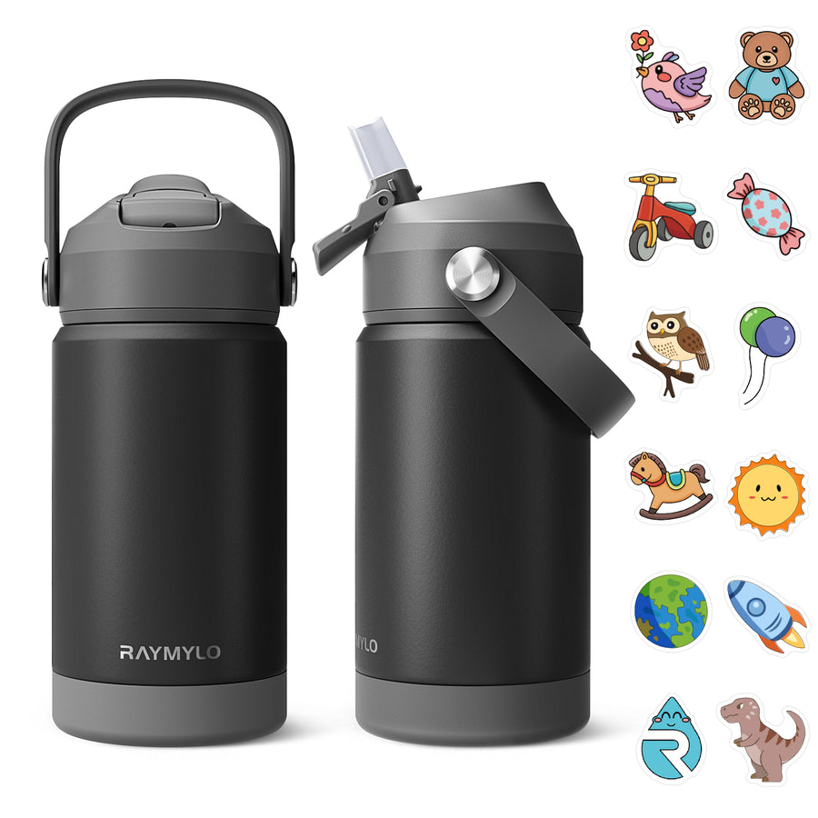 RAYMYLO 12oz Kids Insulated Water Bottle