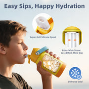 RAYMYLO 12oz Kids Insulated Water Bottle
