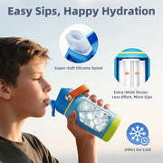 RAYMYLO 12oz Kids Insulated Water Bottle