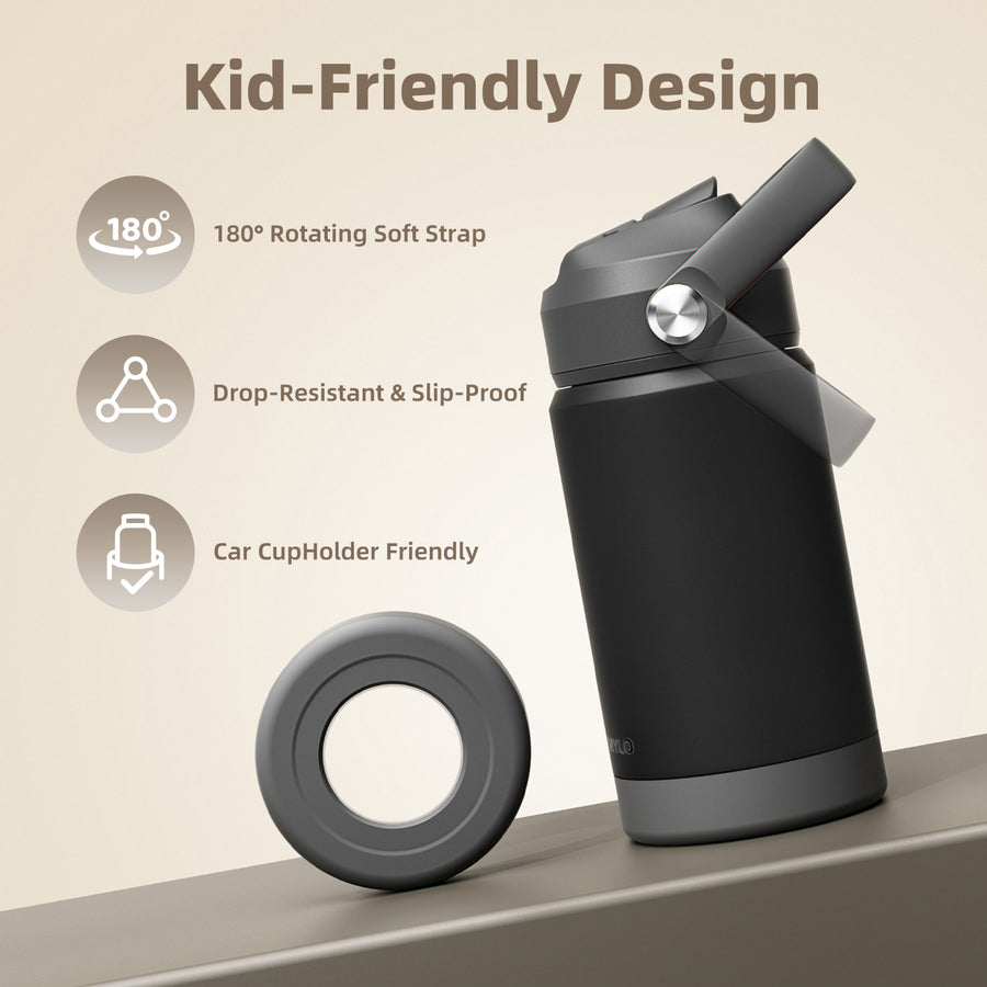 RAYMYLO 12oz Kids Insulated Water Bottle