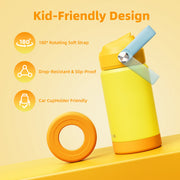 RAYMYLO 12oz Kids Insulated Water Bottle